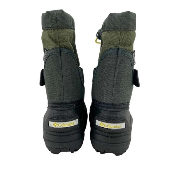 Columbia |  Kid’s Powderbug Plus II Snow Boots | Green & Black | Size 4 - Picture 5 of 6